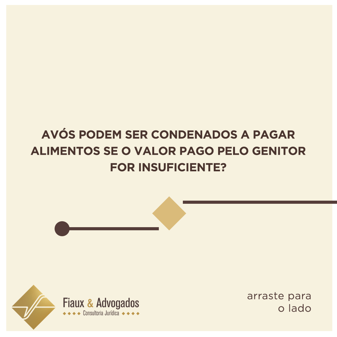 Avós podem ser condenados a pagar alimentos se o valor pago pelo genitor for insuficiente?