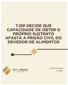 TJSP decide que capacidade de obter o próprio sustento afasta a prisão civil do devedor de alimento