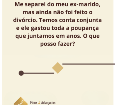 Me separei do meu ex-marido, mas ainda não foi feito o divórcio